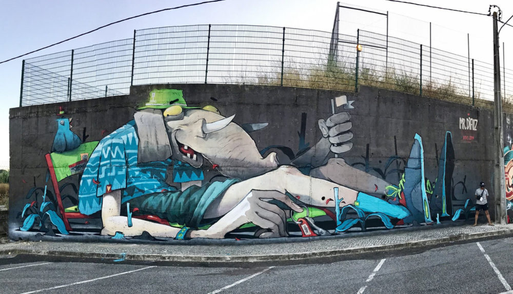 MIST ARTOYZ DEVILO bleu street art Limité 200 pièces KAWS/JONONE
